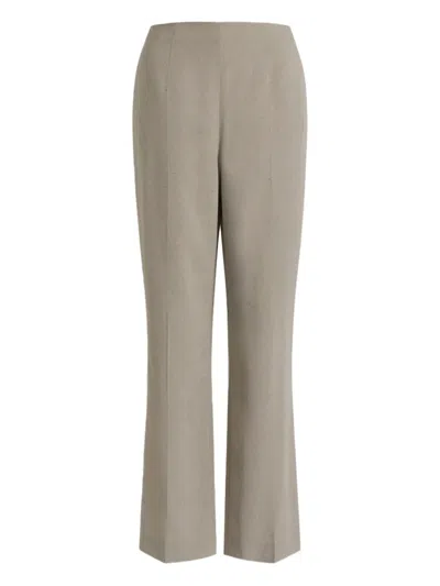 Alberta Ferretti High-waisted Trousers In Green