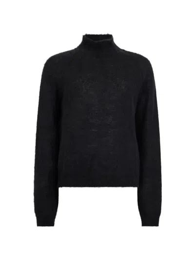 Alberta Ferretti High-neck Sweater In Black