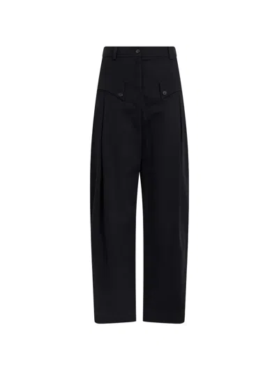 Alberta Ferretti High-waisted Palazzo Pants In Black