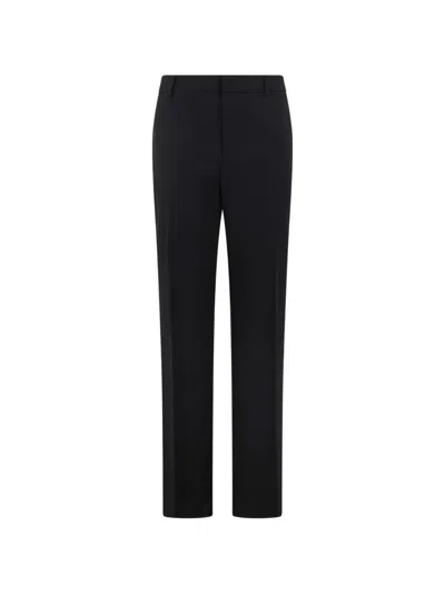 Alberta Ferretti High-waisted Tailored Trousers In Black