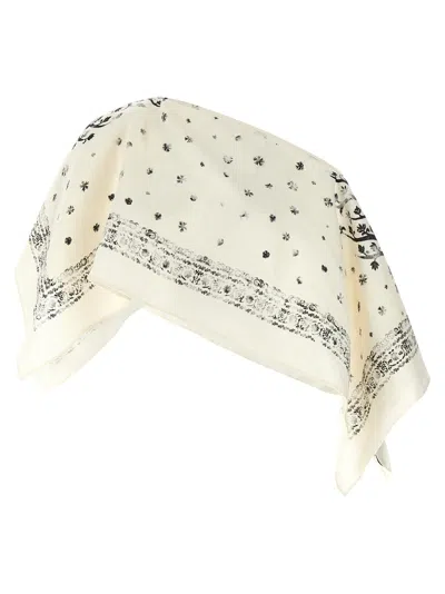 Alberta Ferretti Linen Top In Neutral