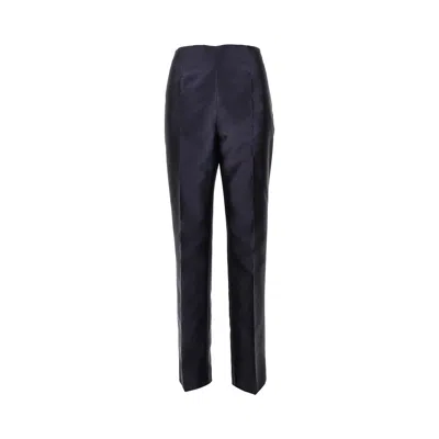 Alberta Ferretti Ikado Cigarette Pants In Blue