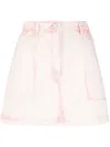 Alberta Ferretti Alberta Ferreti Miniskirt With Degraded Print In Pink