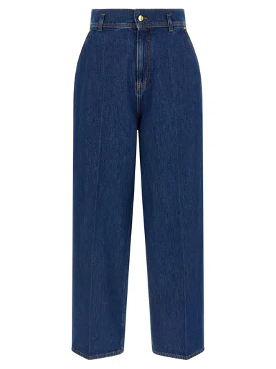 Alberta Ferretti 'iriscut' Jeans In Blue