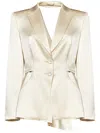 Alberta Ferretti Single-breasted Cut-out Detailed Blazer