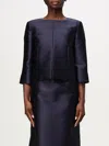 Alberta Ferretti Blue Structured Jacket In Blue