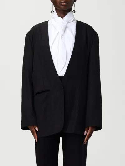Alberta Ferretti Jacket  Woman Color Charcoal In Black