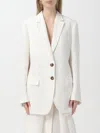 Alberta Ferretti Jackets Single-breasted Notched Lapels In Neutral
