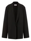 Alberta Ferretti Tailored Suit Jacket And Wide-leg Trousers In Black