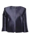 Alberta Ferretti Blue Structured Jacket In Blue