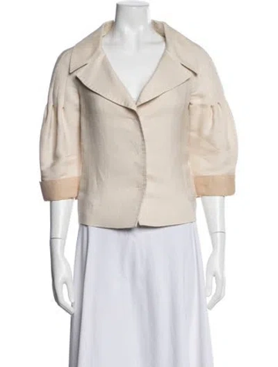 Pre-owned Alberta Ferretti Jacket In Neutrals