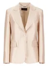Alberta Ferretti Peak Lapel Collar Jacket With Satin Finish