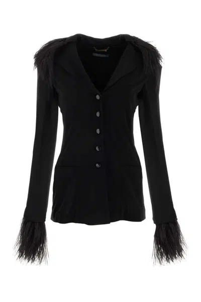 Alberta Ferretti Jackets And Vests In Black