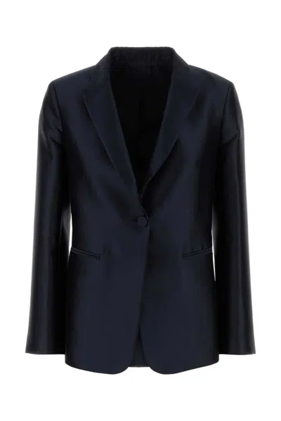 Alberta Ferretti Jackets And Vests In Blue