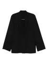 Alberta Ferretti Long-sleeved Suit Jacket In Black