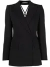 Alberta Ferretti Short Jacket With Embroidery In Black