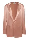 Alberta Ferretti Single Breasted Jacket In Pink