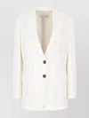 Alberta Ferretti Jackets Single-breasted Notched Lapels In Neutral