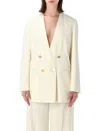 Alberta Ferretti Jackets White In White