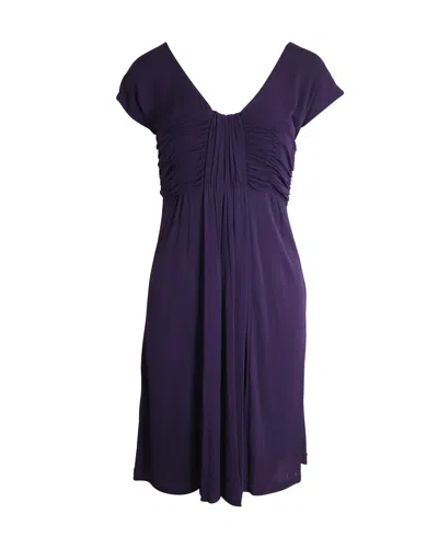 Alberta Ferretti Knee Length Dress In Purple Rayon