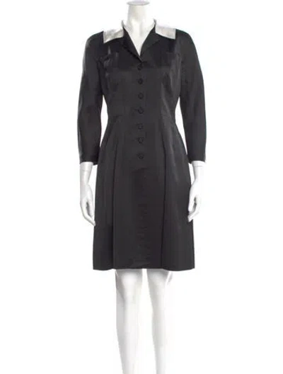 Pre-owned Alberta Ferretti Knee-length Dress In Gray