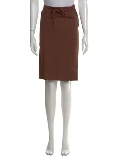 Pre-owned Alberta Ferretti Knee-length Skirt In Brown