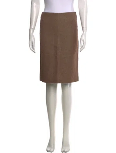 Pre-owned Alberta Ferretti Knee-length Skirt In Brown
