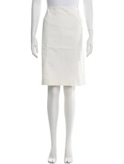Pre-owned Alberta Ferretti Knee-length Skirt In White