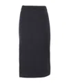 Alberta Ferretti Knitted Skirt In Black