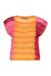 Alberta Ferretti Fringe-detailing Blouse In Multi