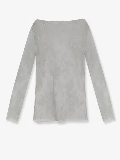 Alberta Ferretti Lace Shirt In Green