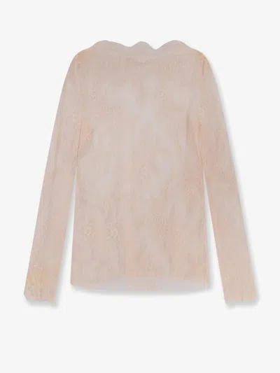 Alberta Ferretti Lace Shirt In Pink