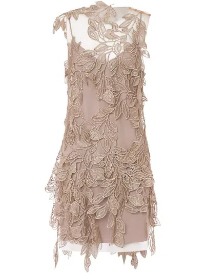 Alberta Ferretti Lace Short Dress