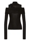 Alberta Ferretti Layered-effect Sweater In Black