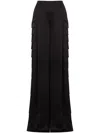 Alberta Ferretti Layered-panel Trousers In Black
