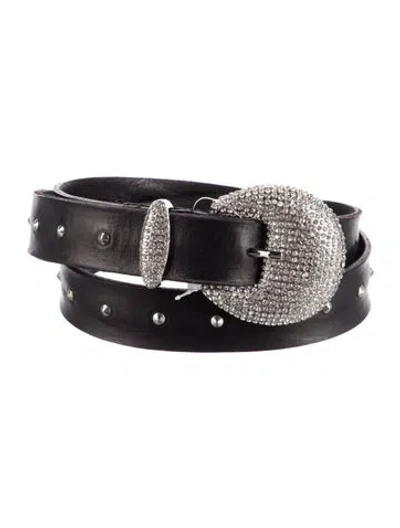 Pre-owned Alberta Ferretti Leather Belt In Black