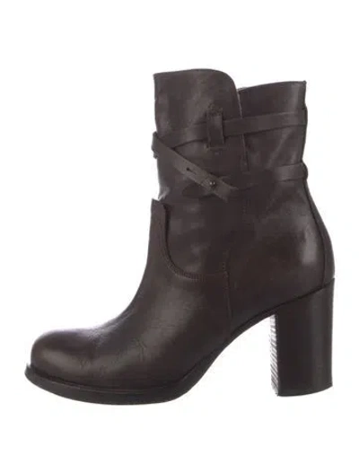 Pre-owned Alberta Ferretti Leather Boots In Brown