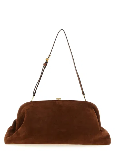 Alberta Ferretti Leather Clutch Women's Bag In Purple