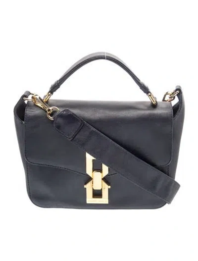 Pre-owned Alberta Ferretti Leather Crossbody Bag In Grey