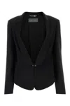Alberta Ferretti Blazer Tailored Front Pockets In Black