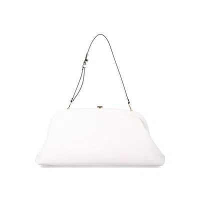 Alberta Ferretti Leather Shoulder Bag White