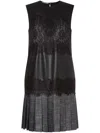 Alberta Ferretti Sleeveless Dress In Black