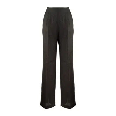 Alberta Ferretti Light Wool Gray Pants