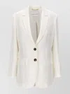 Alberta Ferretti Jackets Single-breasted Notched Lapels In Neutral