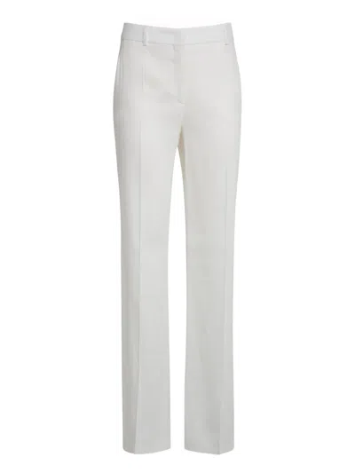 ALBERTA FERRETTI LINEN TAILORED TROUSERS