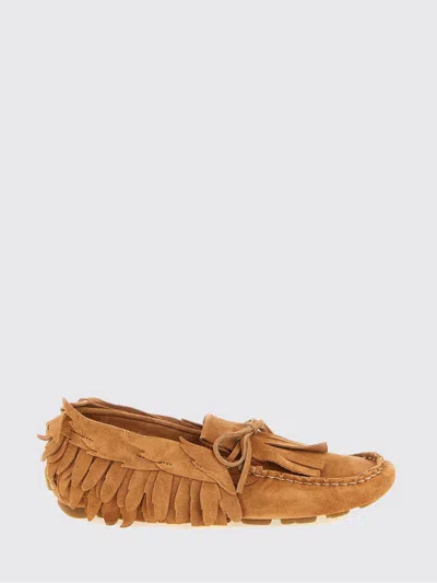 Alberta Ferretti Suede Loafers In Multi