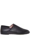 Alberta Ferretti Logo-debossed Leather Loafers In Black