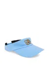 Alberta Ferretti Logo-plaque Adjustable Visor In Blue