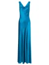 Alberta Ferretti Blue Dress With Cut-out Detail On The Back