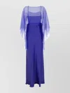 Alberta Ferretti Long Dress In Acetate Blend